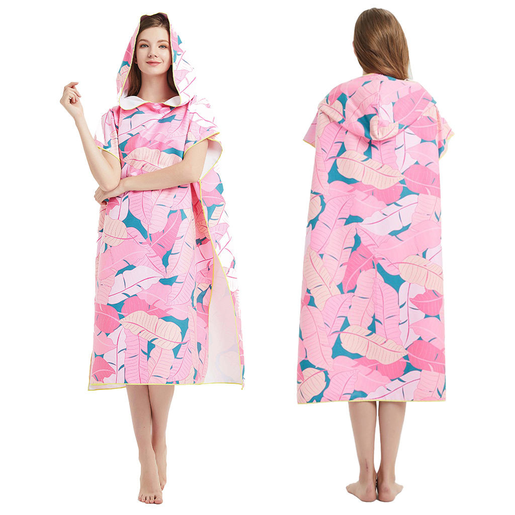 Ulti Functional Microfiber Poncho Outdoor Sports Quick Dry For Beach Swimming