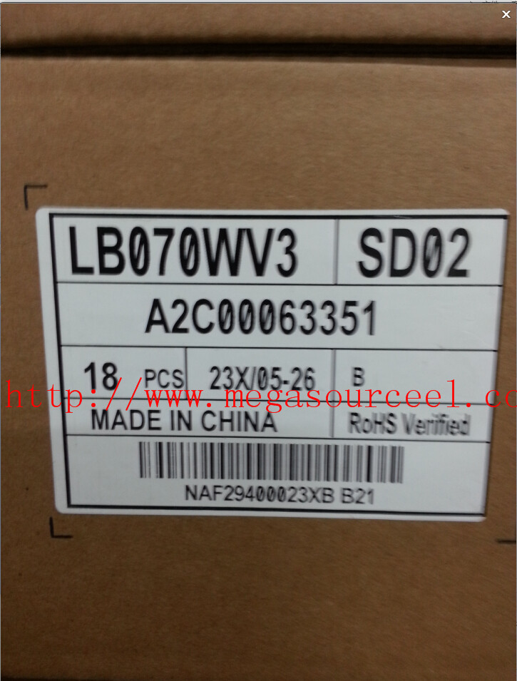 470cd/M2 LG Display 7" LB070WV3-SD02-B/2 LCD Panel Types led screen