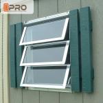 Standard Size Aluminium Single Glass Door And Windows Swing Open Style top hung