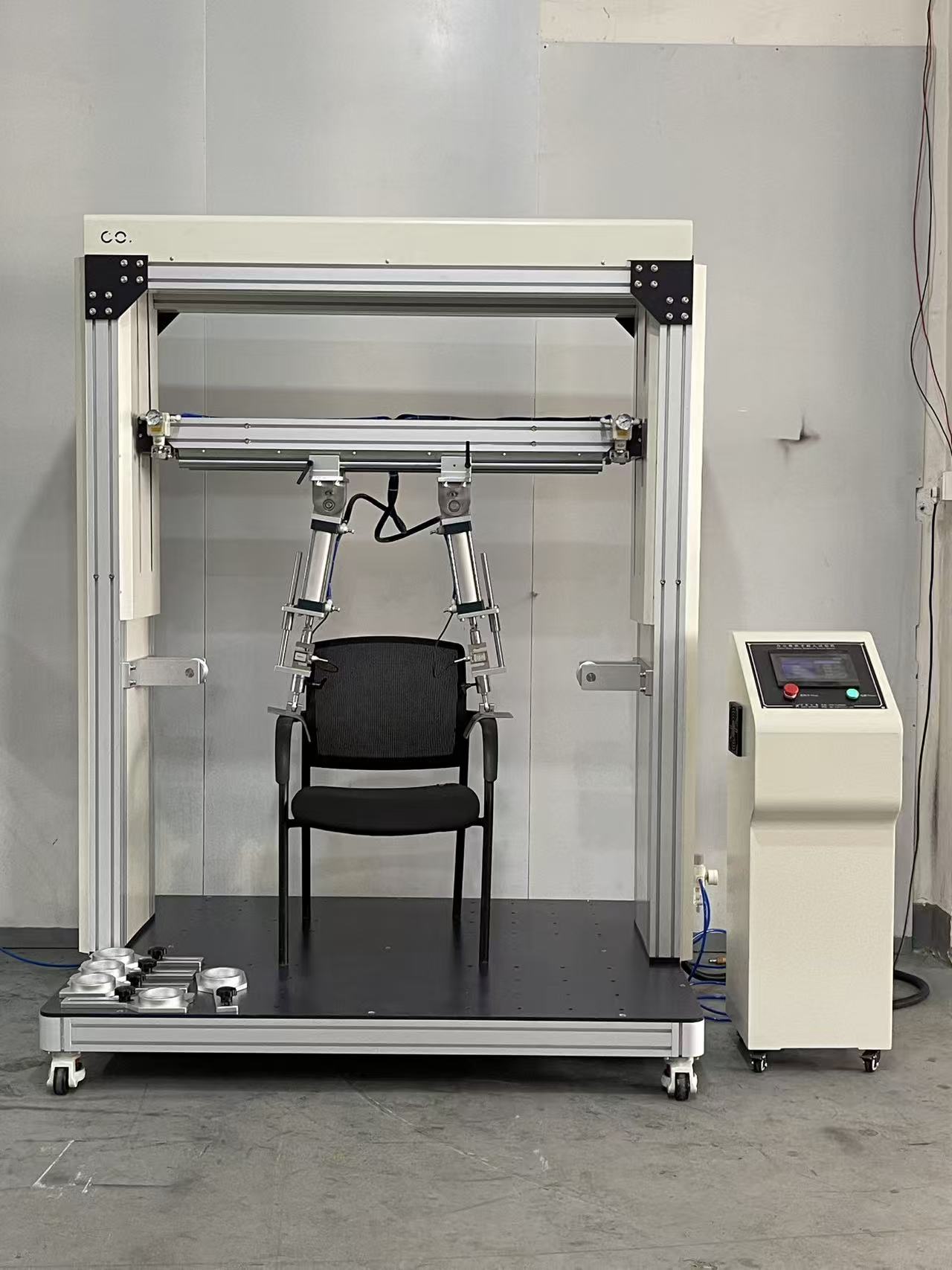 Office Chair Armrest Durability Testing Machine Seat Armrest Compression Durability Tester Chair Armrest Load Fatigue Tester