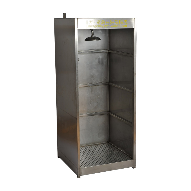 Stainless steel emergency shower room , eyewash Room Eyewash machine stainless steel Emergency body shower Room