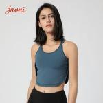 210gsm Lulu Open Back Activewear T Shirts Running Sports Yoga Fitness Vest T