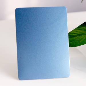 Wholesale China Grand Metal Manufacturer Sky Blue Color Design 304 316 2MM Thick Stainless Steel Sandbleasting Sheet AFP Finish from china suppliers