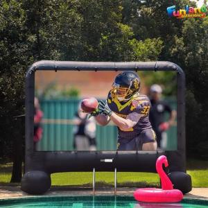 Wholesale 15ft Portable Home Theater Screen Inflatable Blow Up Projector Movie Screen for Yard from china suppliers