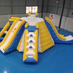 Multifunction Inflatable Water Tower For Lake Park 0.9mm PVC Tarpaulin Material