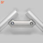 Double Side 45 Degree OD28mm ISO Aluminum Pipe Connector