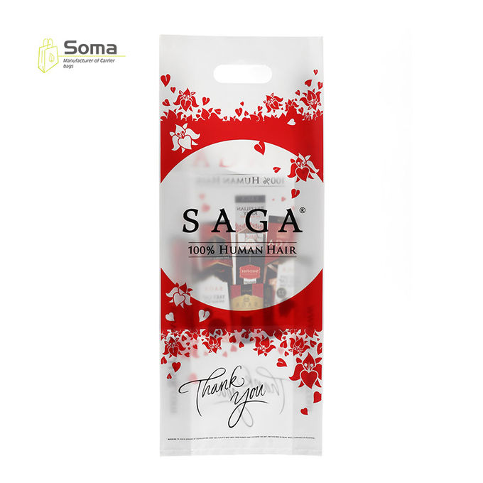 Eco Friendly Carrier Die Cut Handle Printed Plastic Bag