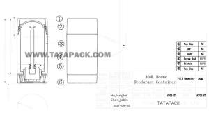 Wholesale OEM 30ml Airless Pump Natural Deodorant Container from china suppliers