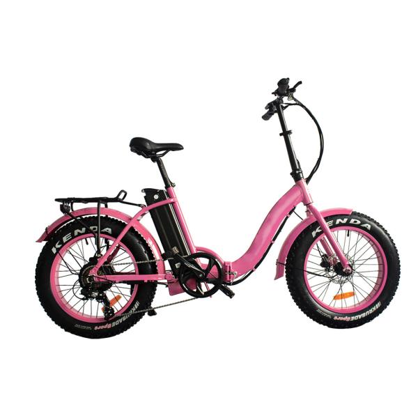 Folding Fat Tire Electric Mountain Bike Full Suspension 20 Inch Thick Tyre