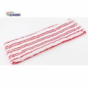 Wholesale 5&quot;X18&quot; Dry Cleaning Mop Red Stripe Dry Mop Replacement Head from china suppliers