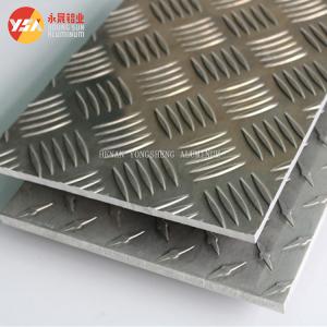 China Embossed Aluminum Sheet Price 1060 H24 3003 5052 Checkered Embossing Aluminum Plate on sale