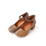 S389 Leather Shoes Handmade Toe Layer Cowhide High Quality Women'S Shoes Custom