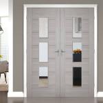 Front Main Gate Solid Wood Entry Doors , Solid Wood Interior Doors With Glass
