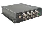 16-CH 720P 960P 1080P HDCVI/TVI/AHD video fiber optic transmitter 120MHz 1310nm