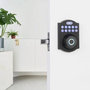 Wholesale TUYA App Glass Door Smart Lock Aluminum Alloy Household Wooden Door Digital Lock from china suppliers