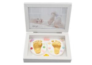 Wholesale Modern Baby Keepsake Box Hand And Foot Prints Souvenir Children / Baby Folding Gift Box from china suppliers
