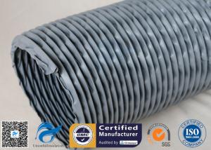 China PVC Coated Fiberglass Fabric Waterproof Flexible Ventilation Air Duct 200MM 260℃ on sale