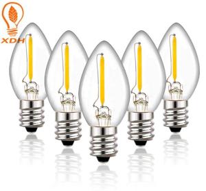 Wholesale E12 E14 Cafe Light Bulb Coffee Shop Round Glass Pendant C7 from china suppliers