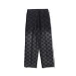 OEM Checkerboard Jeans Low MOQ Unisex Fashion Pants Denim Clothing Manufacturer