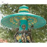 Bronze Garden Fountains Statues French La Fontaine Des Fleuves Metal Water