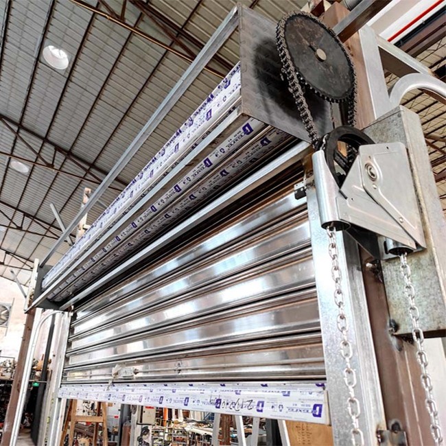 Warehouses Manual Rolling Shutters Durable Steel Roll Up Shutter Doors