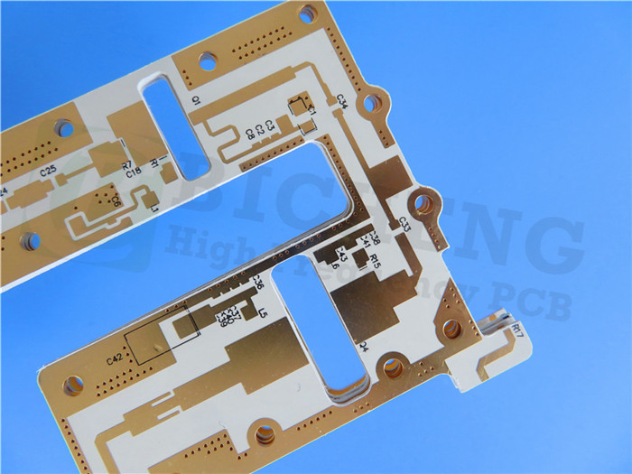 30mil DiClad 527 PCB 2 Layer Immersion Silver White Silkscreen