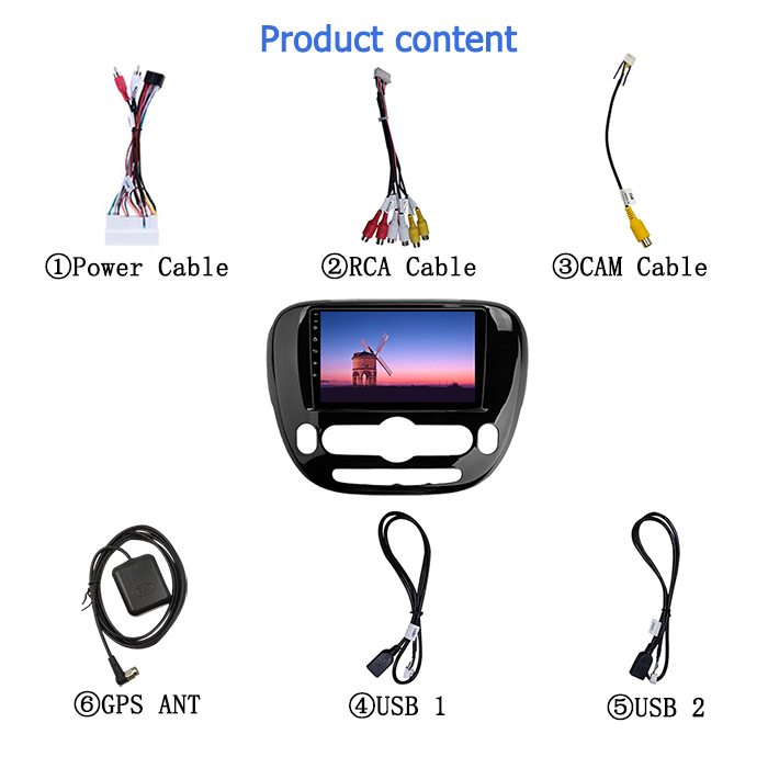 Audio Auto 9 Inch Car Dvd Player USB For Kia Soul 2 PS 2013-2019