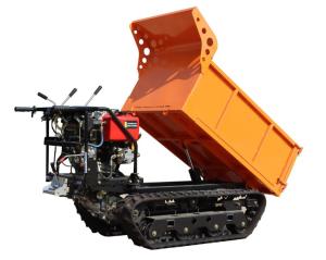 Wholesale 1-2 Ton Palm Garden Crawler Diesel Hydraulic Tipping Bucket Transit Transport Vehicle from china suppliers