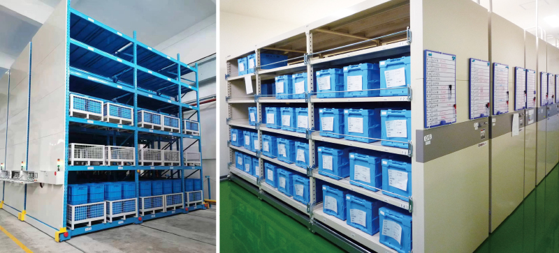   Electric Mobile Racking Warehouse Storage Rack
