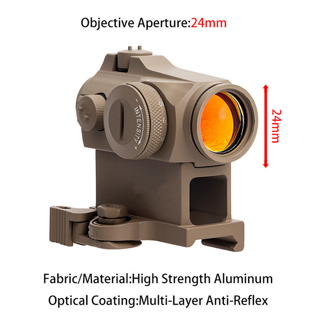 Multi - Layer Anti - Reflex Optical Coating Red Dot Scope With CR1632 or 3V Lithium Battery