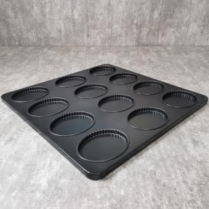 China Non Stick 12 Cups Al Steel Cake Baking Trays Silicon inside on sale