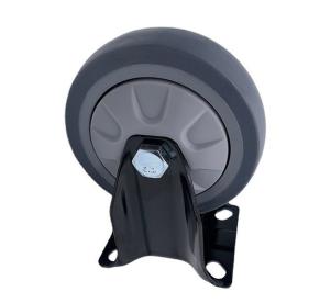 Wholesale Rigid Plate Heavy Duty Caster Wheels 4&quot; TPR Rubber from china suppliers