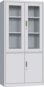 Wholesale Glass Swing Door Steel Office Cupboard Electrostatic Powder Coating from china suppliers