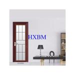 Integrated Larch Wood Aluminum Clad Wood French Doors Aluminum Cladding For UK
