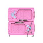Pink Safe Space Capsule Bed Double - Deck Intelligent LED Light