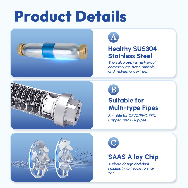 Advanced Water Descaler For Home Plumbing Salt Free Maintenance Free Solution