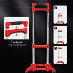 Folding Hand Truck Dolly, 264 Lb Capacity Heavy-Duty Luggage Trolley Cart