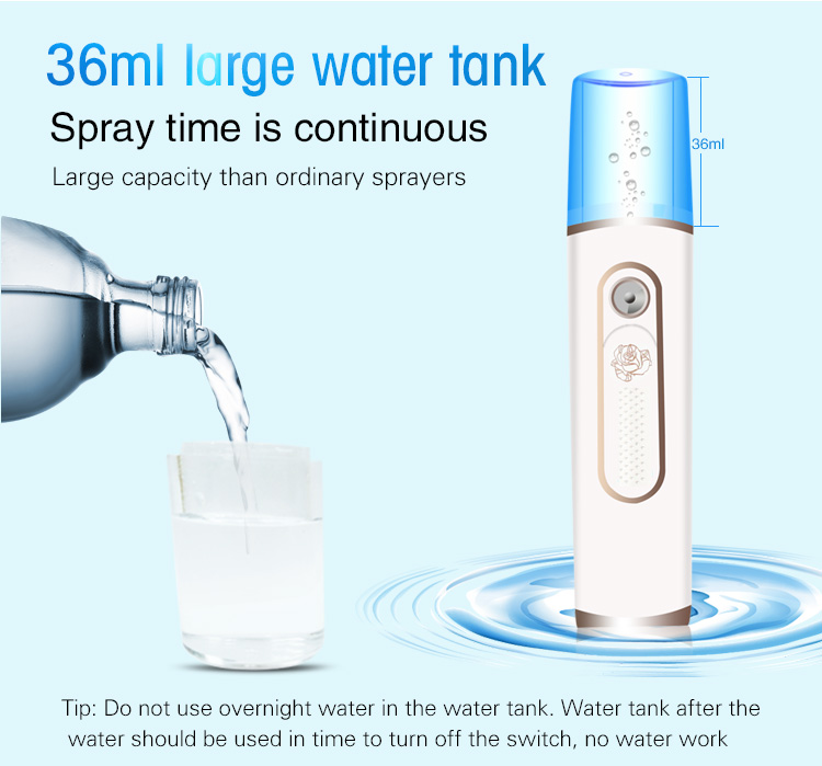 2600 MAh Power Bank Handy Mist Sprayer BF5002 With 36 Ml Water Tank