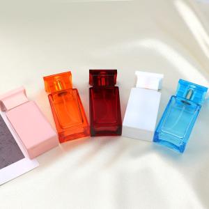 Wholesale Manufacturers Wholesale Perfume Bottles, Square Transparent High White Glass Bottles, Cosmetics Packaging from china suppliers