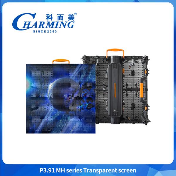 Rental P3.91 transparent screen waterproof for outdoor use factory outlet best
