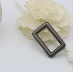 Handbag gunmetal zinc alloy 1 inch metal square buckles for sales