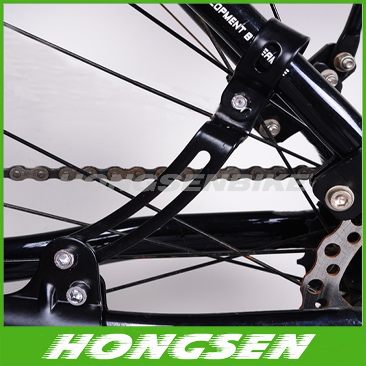 Super resilience in mountain bike support/bicycle leg kickstand