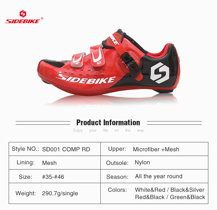 Athletic Red Road Racing Bicycle Shoes Anti Skid Dirt Resistant Good Stability