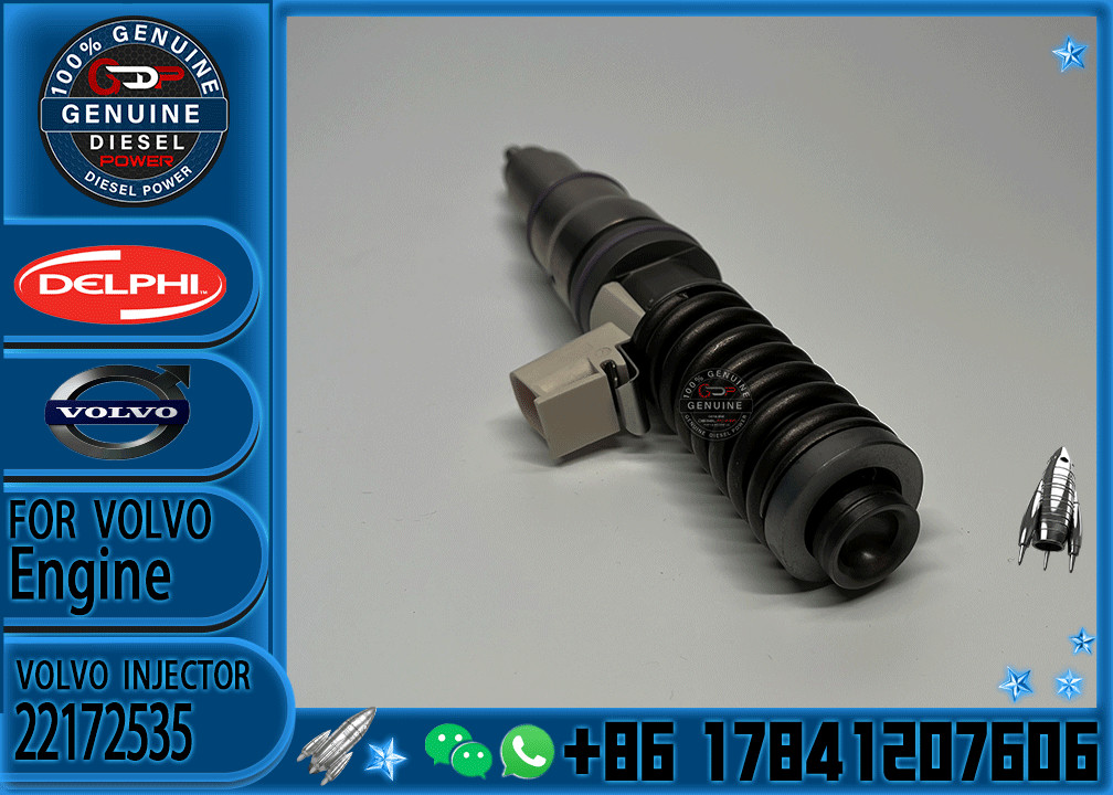 Common Rail Fuel Injector 20847327 20530081 22172535 BEBE4D34001 BEBE4D34101 For Volvo D12D Excavator Truck EC360B Engine