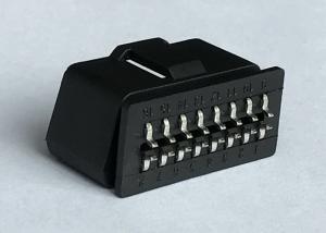 Wholesale 16 Pin J1962 OBD2 OBDII Male Plug Connector with Curved Pins at The Back from china suppliers
