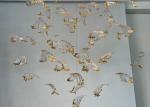Romantic ribbon art chandelier glass twisted strip shape hotel lobby exhibition