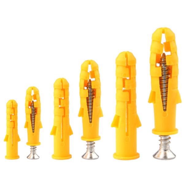 304 Stainless Steel Plastic Expansion Screw Tube with Small Yellow Croaker Nylon