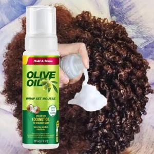 Wholesale Olive Oil Mousse Unisex Hair Mousse Olive Homecurly Wigparty Styling Curly Hair Strong Hold Extension Locks Hair Extensions For Braids from china suppliers
