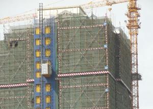 Wholesale 3 Doors Lifting Rack &amp; Pinion 450M Building Site Hoist from china suppliers