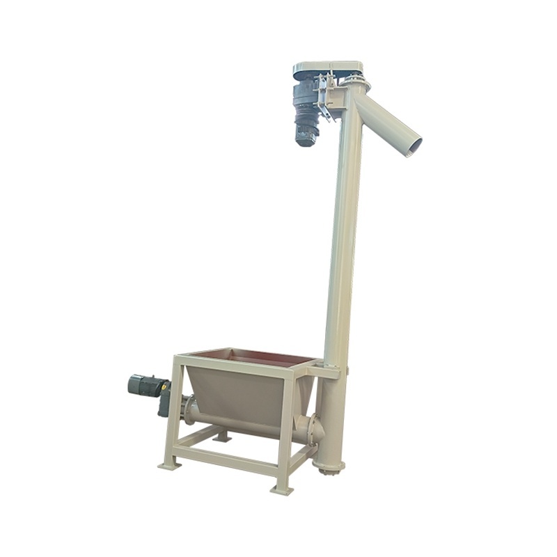 Powder Granule Conveying Machine Industrial Stainless Steel Inclined Screw Auger Conveyor